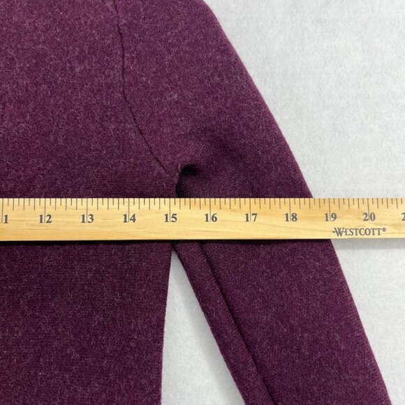 Nanette Lepore 100% Fine Merino Wool Pullover Sweater Burgundy Maroon Size Small - Picture 6 of 10